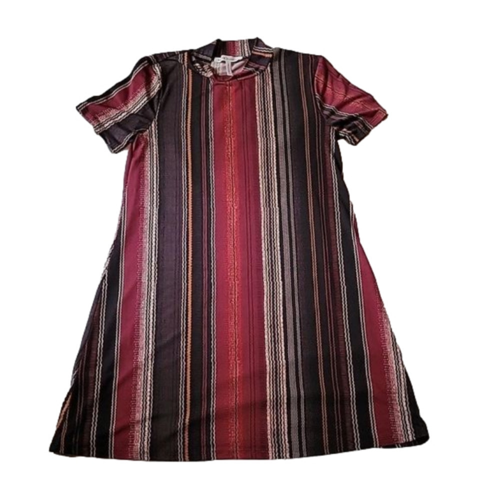BCBG Generation Fit and Flare Striped Dress Small Mint Condition